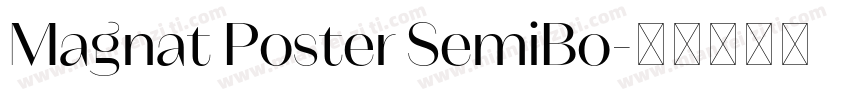 Magnat Poster SemiBo字体转换